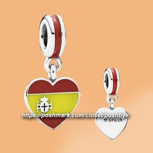 PANDORA Spain Heart Flag Charm 791550ENMX